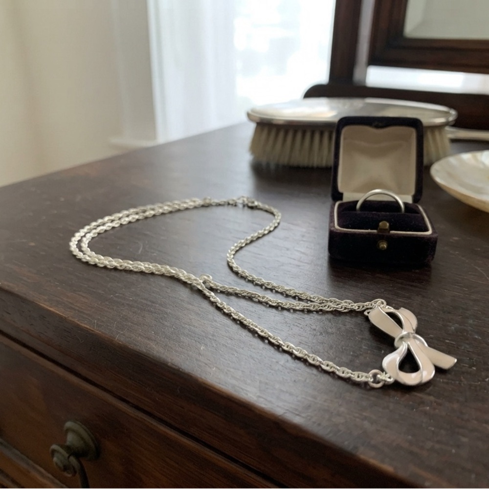 🎀 Ribbon bow necklace 🎀